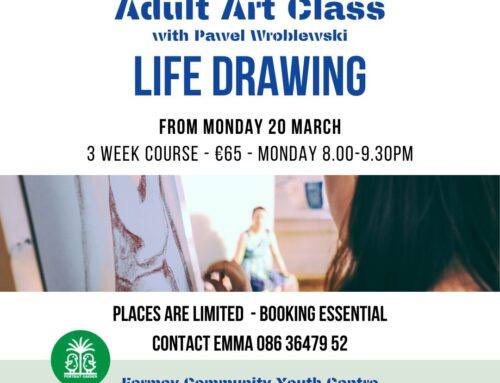 Adult Art Classes – Life Drawing 3 Week Course